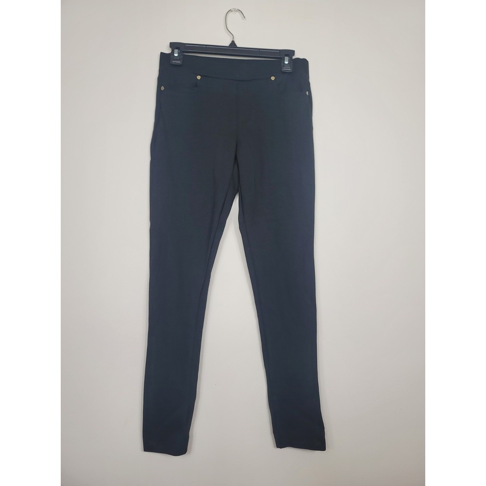 Anne Klein Black Size XS Ankle Pantsq Women's Pull On Elastic Stretchy W/pockets